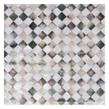 Luxury Rhombus Mother of Peal Seashell Mosaic Tile for Floor